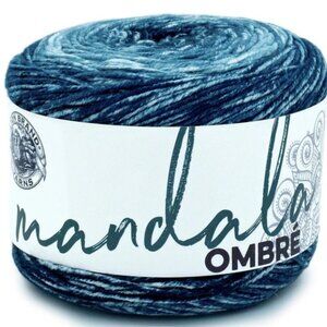 Lion Brand Mandala Ombre Yarn in Harmony (Blue)